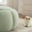 34‘’W Upholstered Pumpkin Compression Ottoman For Livlingroom Bedroom, Teddy Fabric Cute Coffee Table-293333235