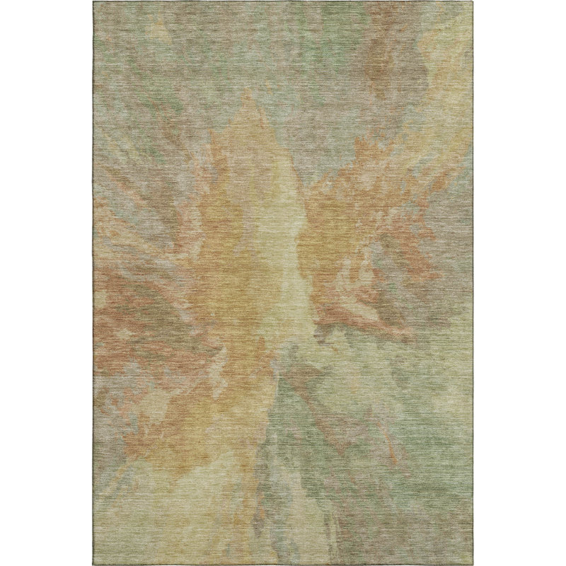 Premium Machine Washable Marasco AMF1632 Modern Rug, Rectangle 3' x 5'