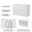 Meuble-lavabo 47 po sans lavabo, armoire seulement, 2 portes et 8 tiroirs, système de fermeture en douceur, conception classique-1724020881