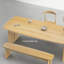 Ensemble de table créative en bois massif de style japonais-103284194