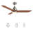 Koa 52" Smart Ceiling Fan With Remote, Light Kit Included, Works With Google Assistant And Amazon Alexa,Siri Shortcut.-2040141822