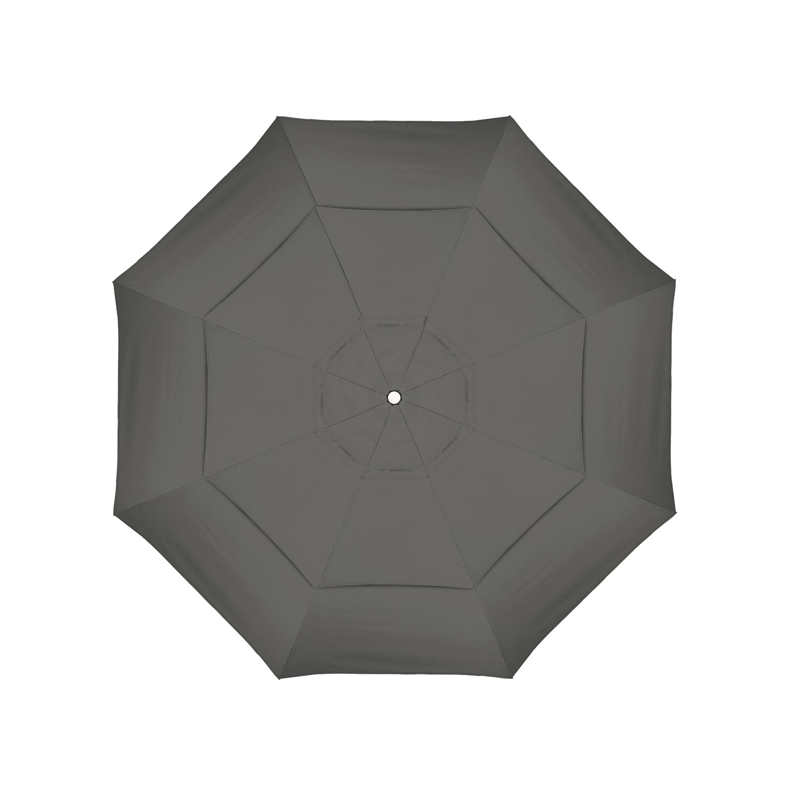 Broadmeade 132'' Sunbrella® Outdoor Umbrella, Canvas Charcoal Sunbrella® Canvas, Matted White