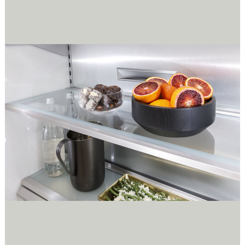 Monogram Premium Column Pair: 24" W Freezer Column + 36" W Refrigerator Column, Panel Ready, Designer Titanium, Yes