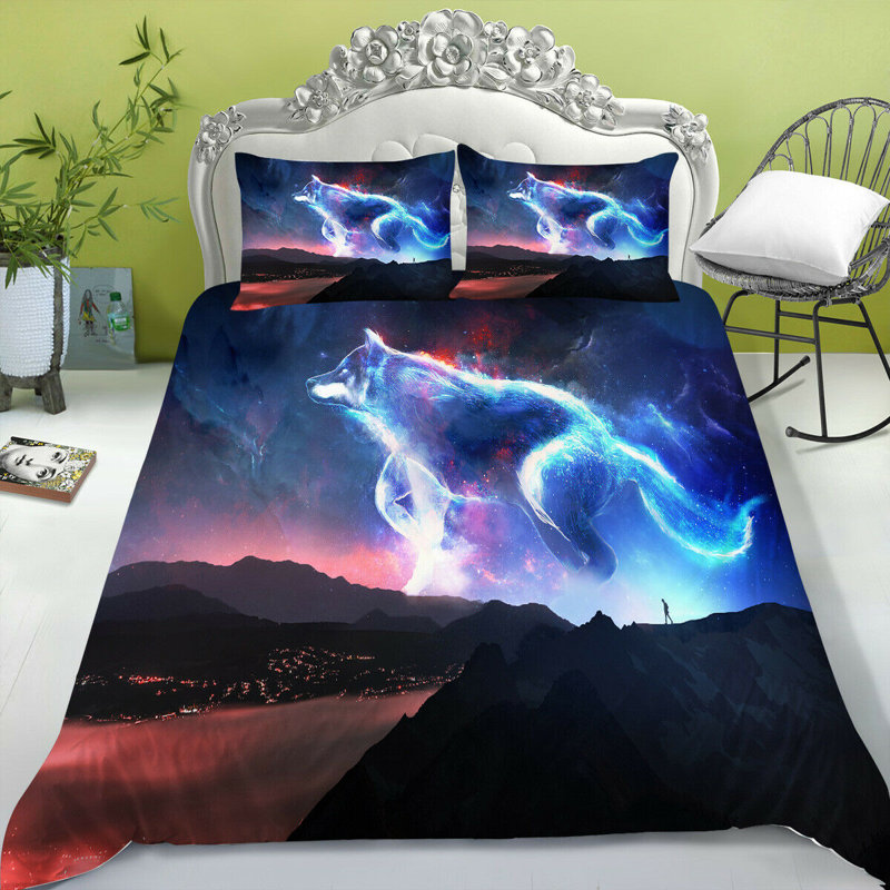 Emiterio Abstract Duvet Cover with Pillowcases Included, 220 x 240cm Duvet Cover + 2 Housewife Pillowcases