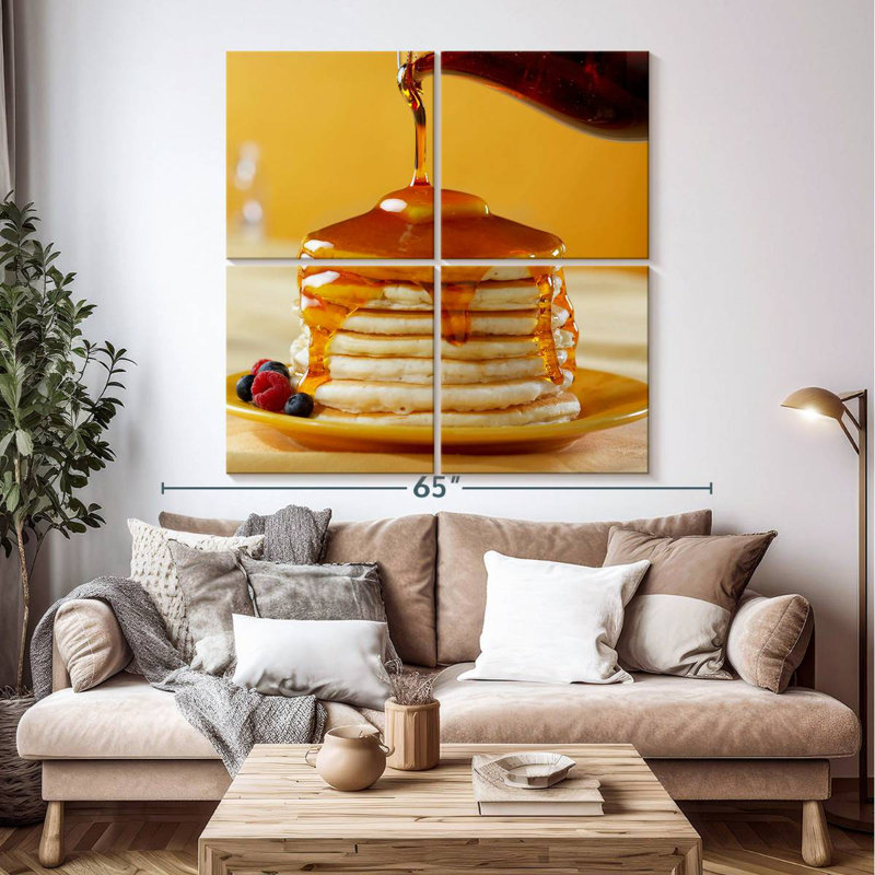 Sirop de Yarlin sur crêpes, H 50 po x l 50 po
