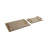 Elegant Glass Serving Trays With Modern Handles - Decorative And Functional Tabletop Display - Stylish And Versatile Accent Set Of 2-370699638