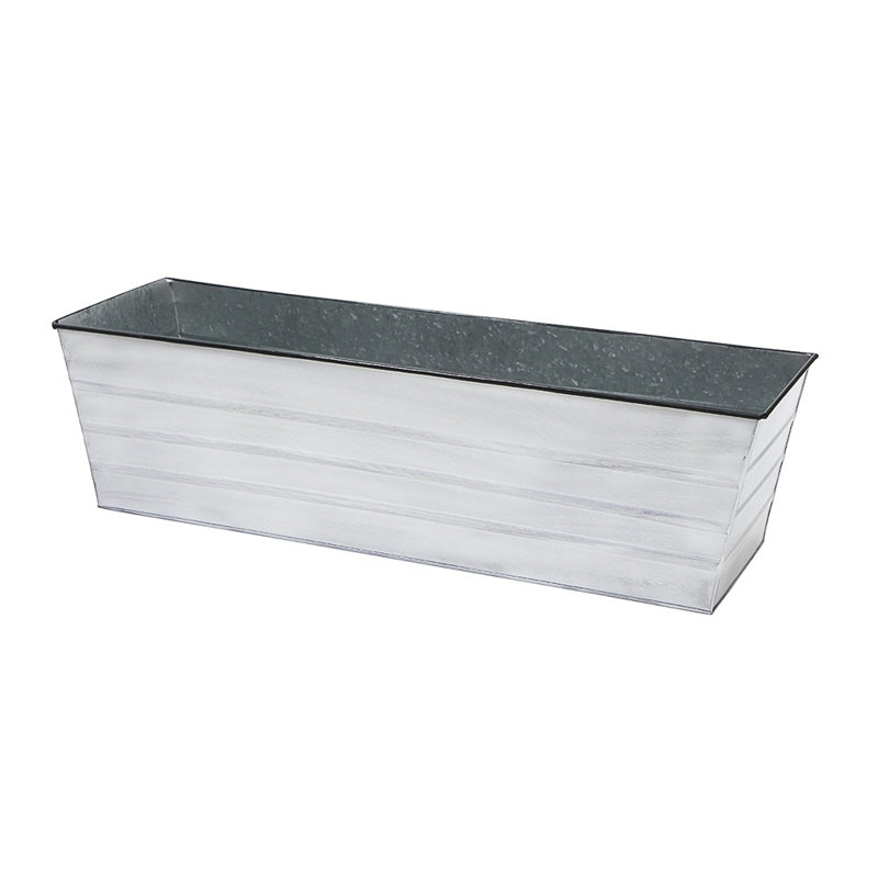 Drennon Handmade Window Box Planter, Cape Cod White