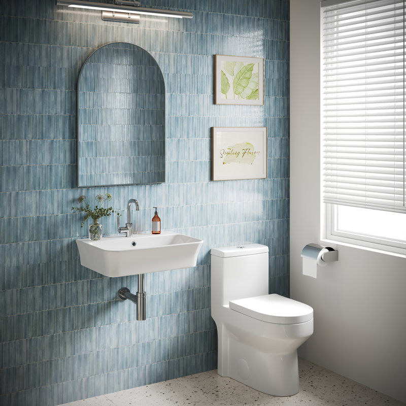 Lavabo vasque rectangulaire en céramique blanc brillant Dv-1Ws0476