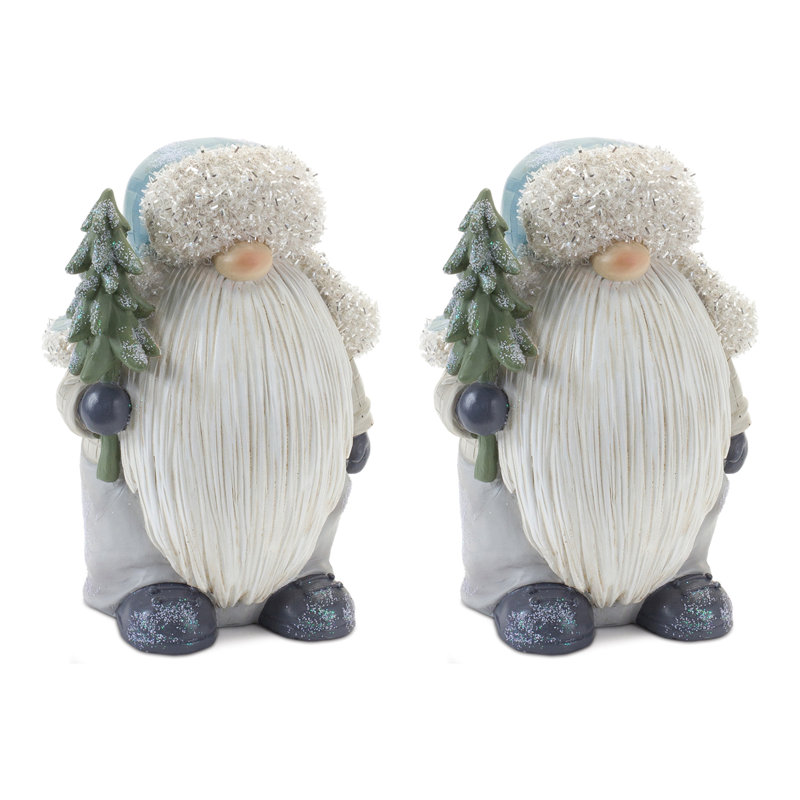 Figurine gnome avec pin (ensemble de 2)
