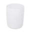 Table d'appoint en béton léger cannelé antique blanc 15 po x 15 po x 18,5 po, sans assemblage, prêt à décorer cannelé moderne, l 14,87 po x P 18,54 po, blanc