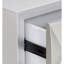 Armoire Kd Legs avec tiroirs doublés de feutre et console fuselée en métal avec 3 glissières