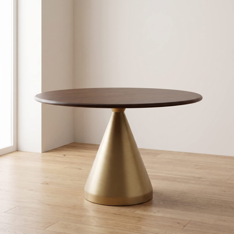 Forma Mango Round Solid Wood Top Dining Table