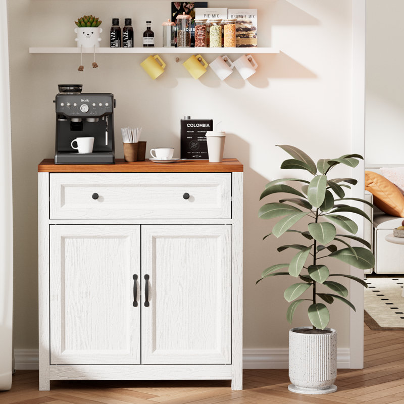 Modern Sideboard Buffet with Storage Drawer & Cabinet, for Kitchen and Living Room, Retro
