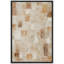 Faux textures abstraites, œuvres d'art rectangulaires beiges, brun clair et brun, décor de chambre à coucher-104391760-104391761