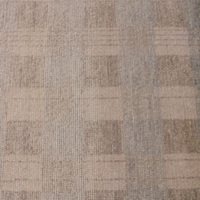 Rug & Kilim's Homage Geometric Beige Brown Wool Custom Rug, Rectangle 12' x 16'