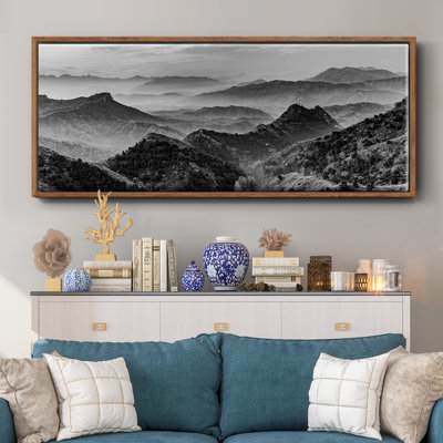 «Mountains of the Great Wall», toile encadrée