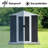 Spacious Outdoor Storage Shed With Apex Roof And Sturdy Aluminum Alloy Frame