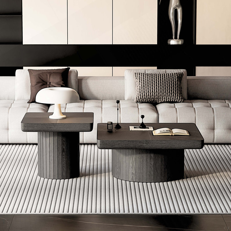 Ensemble de tables basses Modern Modern, Noir