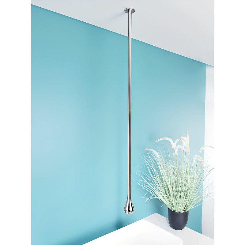Chrome-Tear Drop-Commercial Ceiling Mounted Sensor Faucet