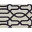 Flatweave Wool Area Rug in Black And White