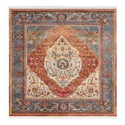Folmar Oriental Rust Red Area Rug