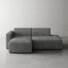 Ensemble de canapé modulaire en L 2 pièces Berlare