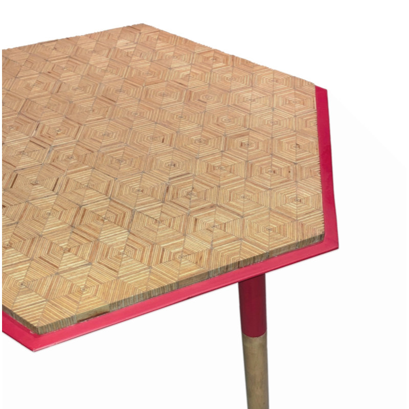 Table d'appoint Paige Hexagon Illusion