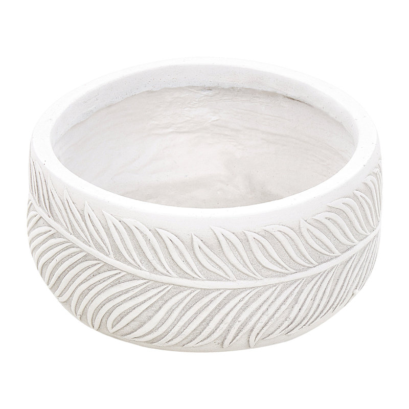 Aneyah Pot Planter, 14cm H x 25cm W x 25cm D, White