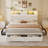 Upholstered Bed Frame With 6 Storage Drawers And Headboard, Platform Bed With Led Lights And Charging Station-1257554061-1265166138