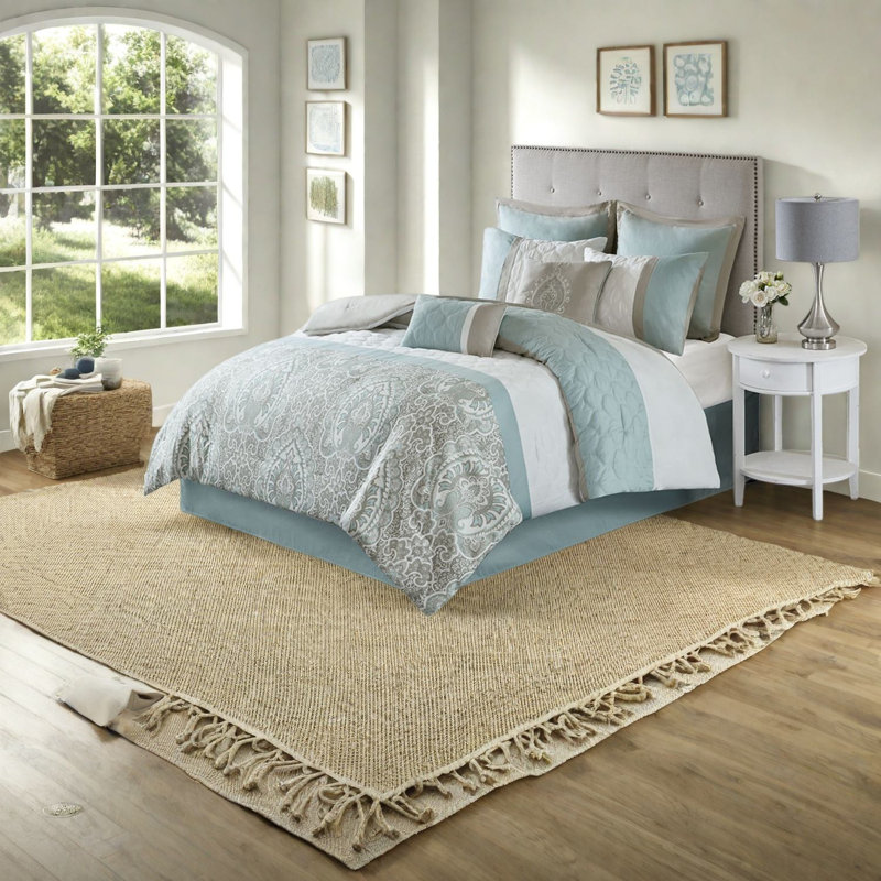 Luxurious Cal King Bedding Sets, Polyester Microfiber, Elegant Transitional Design