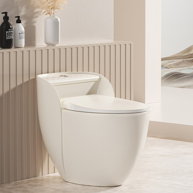 Toilette compacte siphonique de base 12 po à hauteur de siège de 12 po 15 po avec siège à capteur, lumière de nuit et température réglable