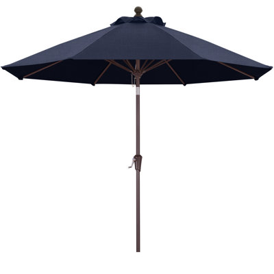 9’ Olefin Market Umbrella with Tilt and Crank Lift