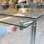 Cara Glass Top Metal Base Dining Table