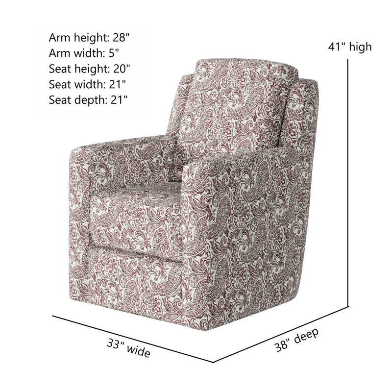 Fauteuil pivotant Icon, Charleston Cabernet