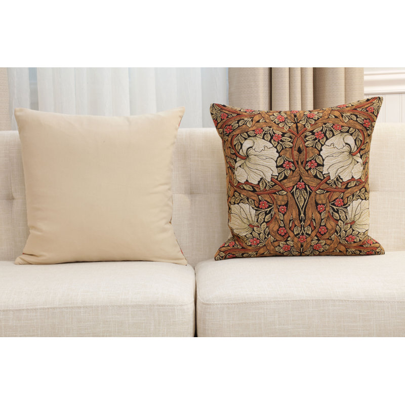 Tobacco Brown European Cushion Covers, Beige/Brown/Cream