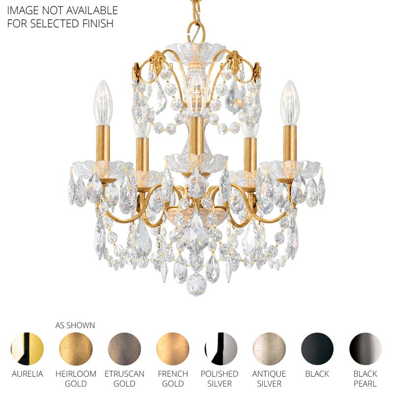 Century 5 - Light Chandelier, Black