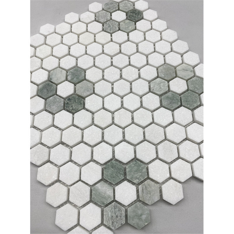 10 in. x 11 in. Marble Tile