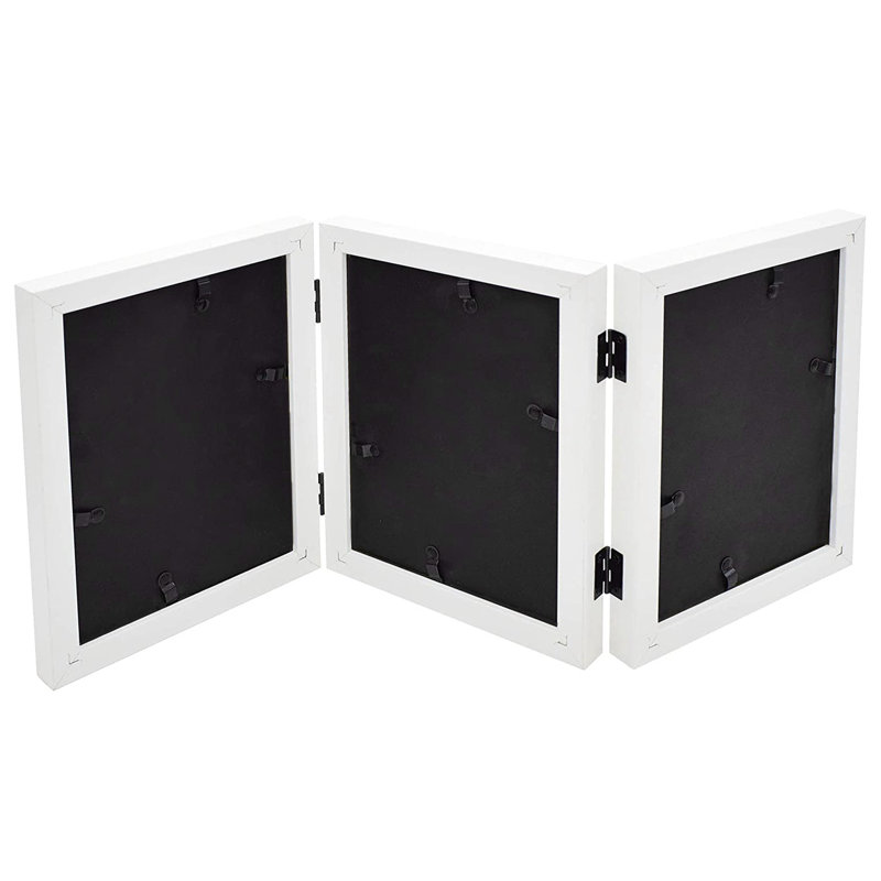 Cadre 3 pièces Ariann, Blanc, 5 po x 7 po