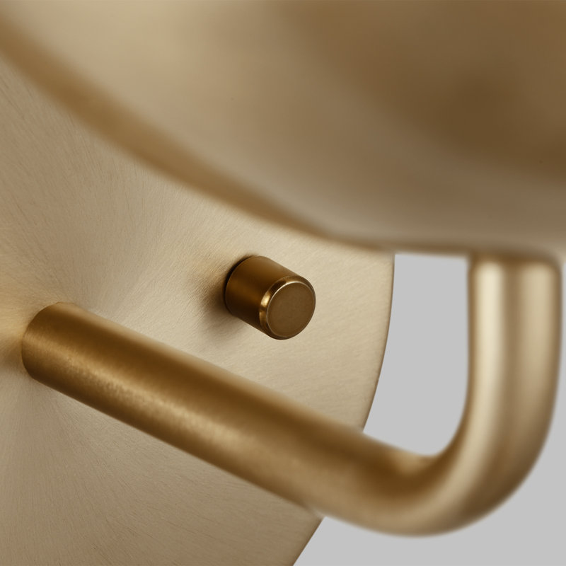 One Light Wall / Bath Sconce, Satin Brass