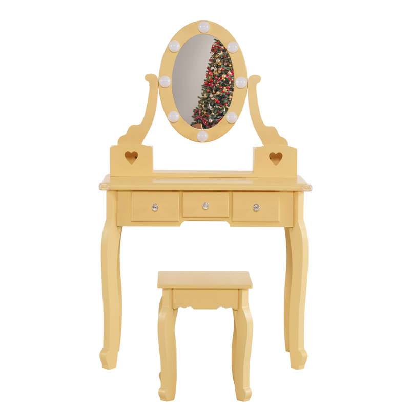 Kid Dressing Table Set, Orange