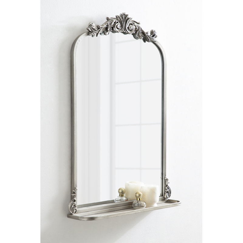 Miroir d'appoint Stride, Argenté, 31,5 po x 21 po
