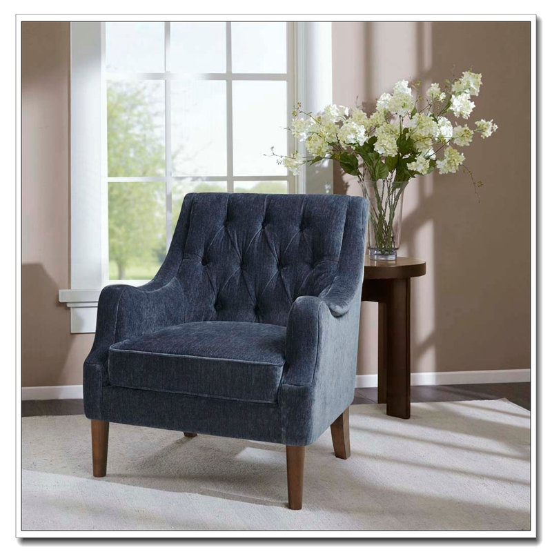 Fauteuil d'appoint capitonné, Marine