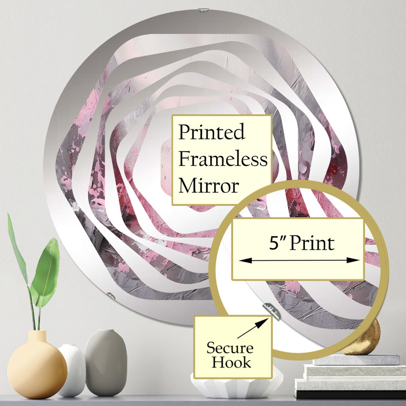 Muguet - Miroir décoratif Amorphe, 31,4 po x 31,4 po