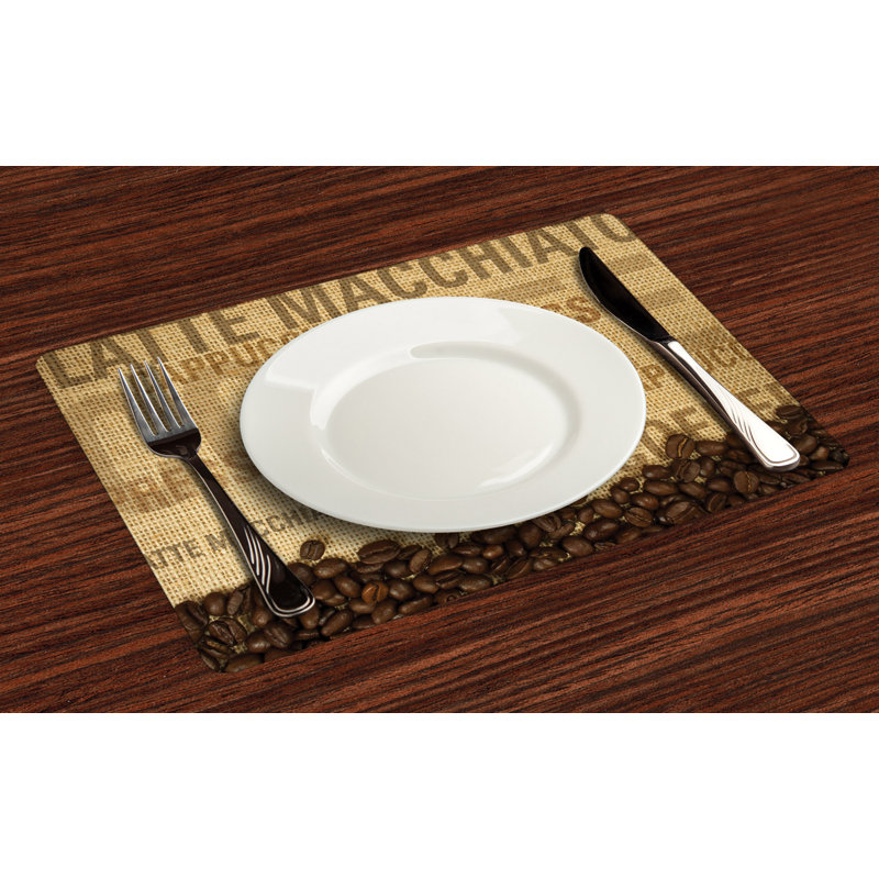 Ashvik Coffee Beans Shaped Mug Placemat