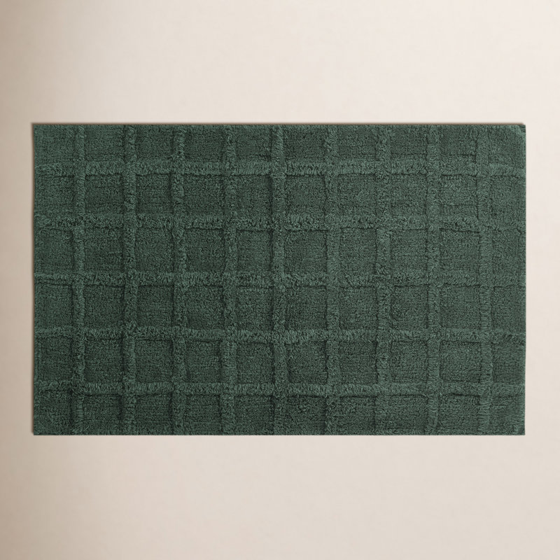 Tapis pour salle de bain Carter, Vert émeraude