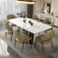Sleek Rectangular Ultra Crystal Stone Dining Table-105490441
