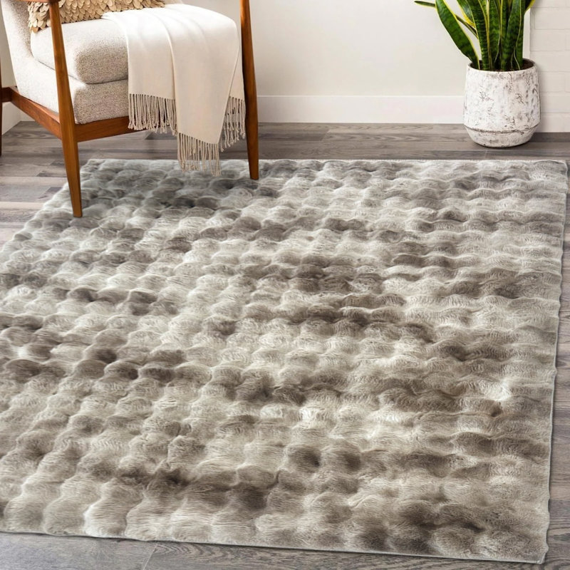 Tapis à poils longs 5X7, Rectangle 5 pi 3 po x 7 pi 7 po