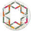 Miroir mural Hexagon Star Coastal-45486889-122100740