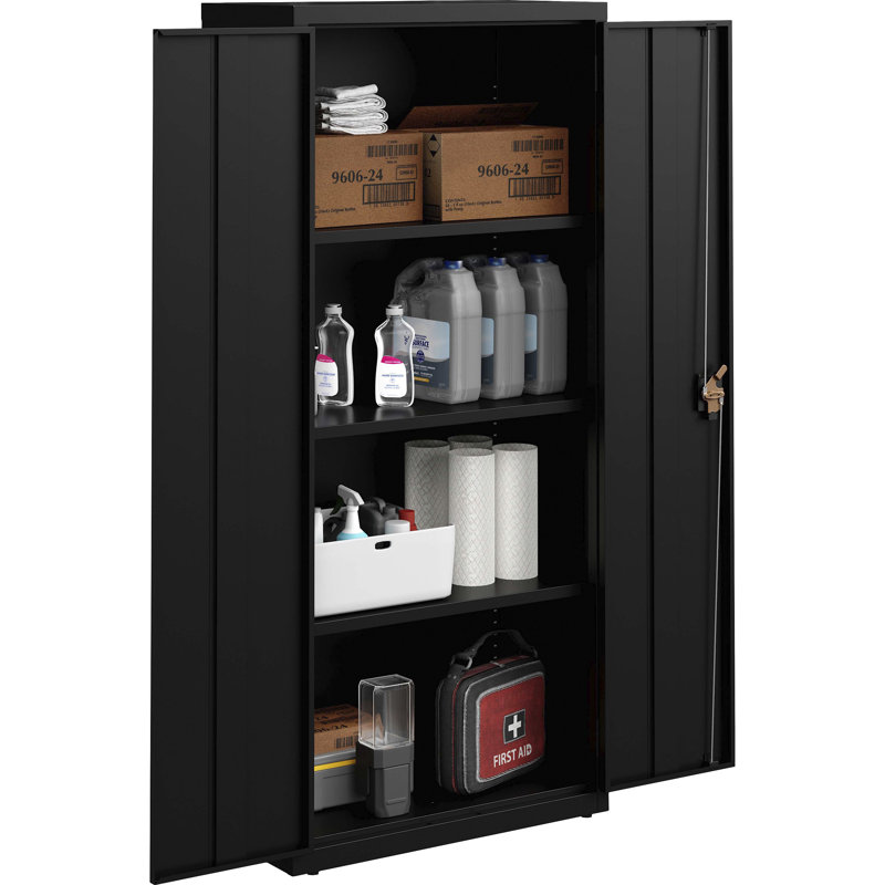 Pabel Slimline Storage Cabinet, Black