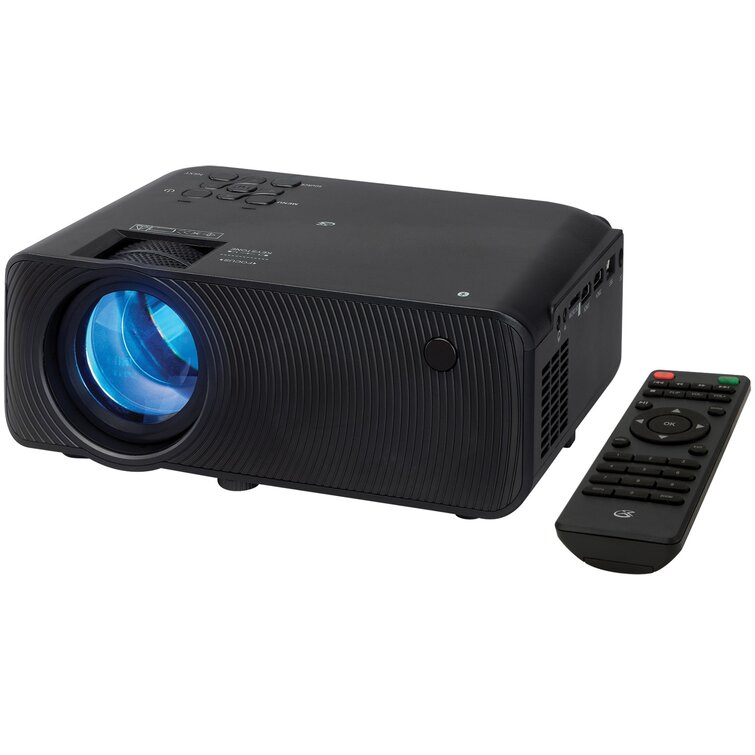GPX Home Theater 7000 Lumens Portable Projector with Remote Included